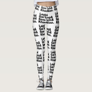 Leggings Nourriture de rue thaïlandaise d'Isaan