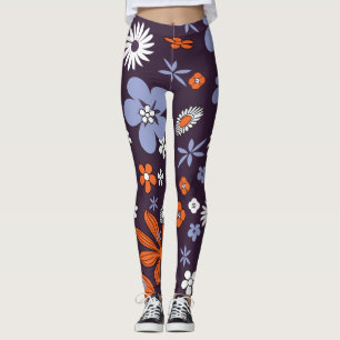 Leggings Nouveau design Floral Indie Flower Dessin Aesth