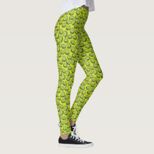 Leggings Nouveauté verte de pickles à l'aneth