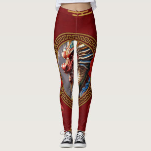 Leggings Nouvelle année de dragon chinois