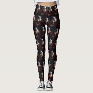 Leggings Nouvelle-Écosse Duck Toller Avec Le Festif Du Père