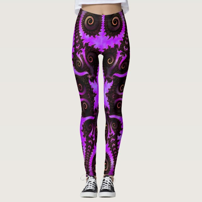 Leggings Nova se développant en spirales (Devant)