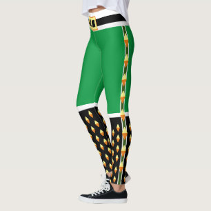 Leggings Novelty Green Elf Jouet de Noël Soldat