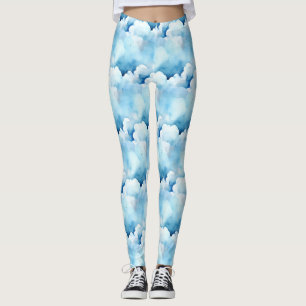 Leggings Nuages bleus lunaires