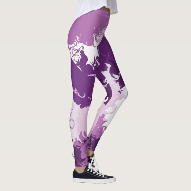 Leggings Nuages Dans Mon Café (Droite)