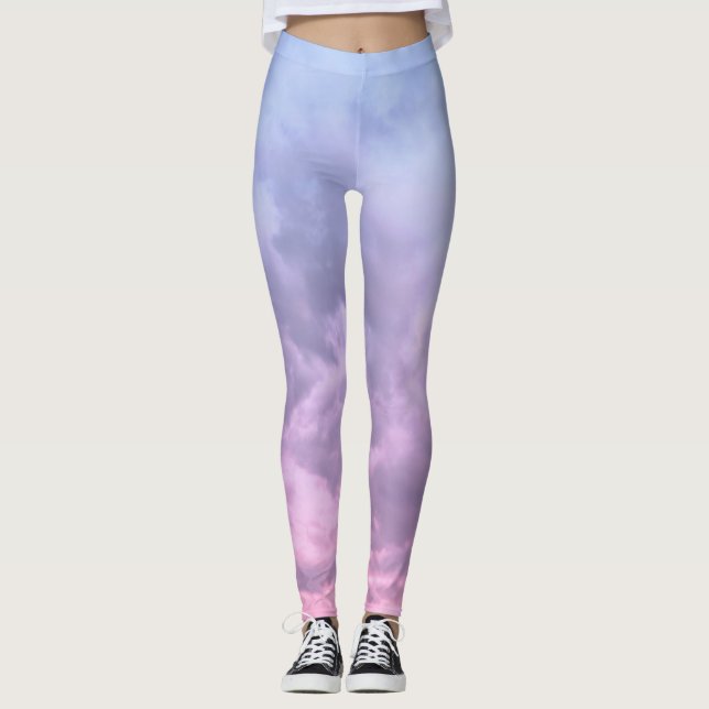 Leggings Nuages de rêve 16 - Coucher de soleil des Caraïbes (Devant)