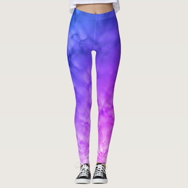 Leggings Nuages multicolores (Devant)
