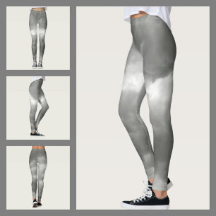 Leggings Nuages Orageux Gris Chic