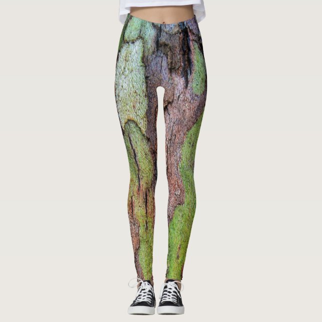 Leggings Nymphe de fée de nature de Leggins d'écorce (Devant)