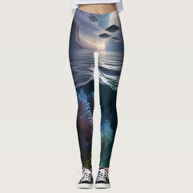 Leggings Oasis sous-marine (Devant)