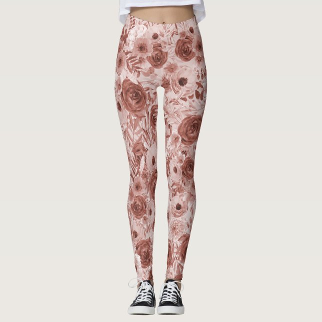 Leggings Ob/Gyn Midwoman Florale Enfance Cervix Ovaires (Devant)