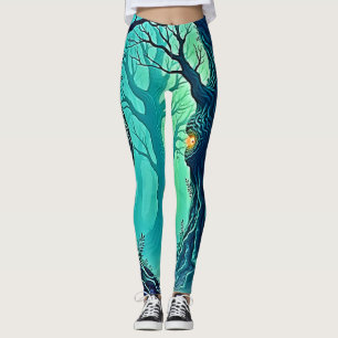 Leggings Observateurs de forêts mystiques