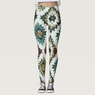 Leggings occidentaux bleus rustiques
