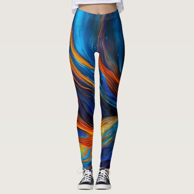 Leggings Ocean Lava "Astralswirl" (Devant)