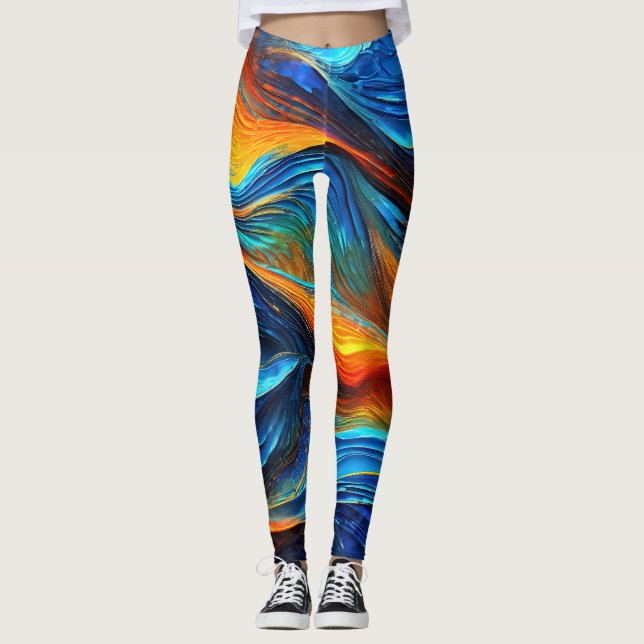 Leggings Océan Lava "Pyroquatique" (Devant)
