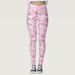 Leggings Océan rose de tortue de mer de lavande de sirène