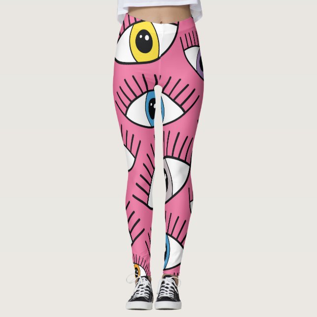 Leggings Oeil coloré : magie arrière - plan mystique (Devant)