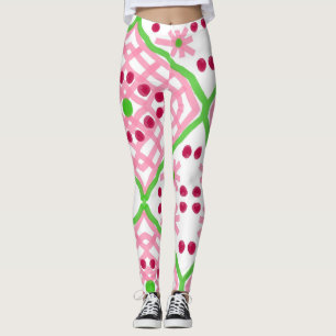 Leggings Œil de Dieu à la fraise art par EelKat Wendy C All