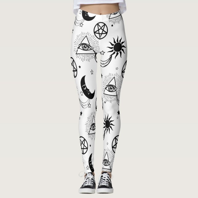 Leggings oeil d'halloween illati (Devant)
