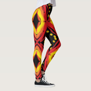 Leggings Œil du dieu du feu art par EelKat Wendy C Allen