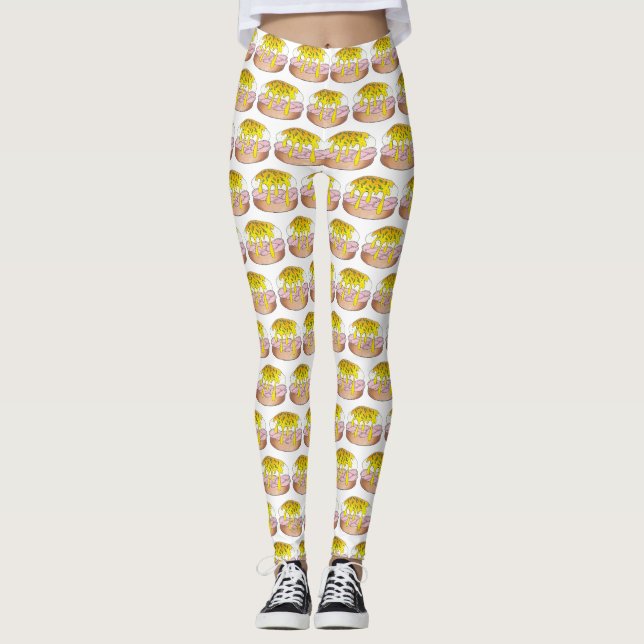 Leggings Oeufs Benedict Diner Petit déjeuner Alimentation O (Devant)