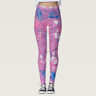 Leggings Œuvre d'art en marbre transgenre