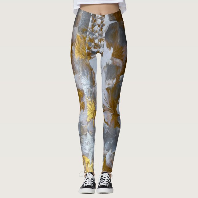 Leggings  œuvre d'art faite main  (Devant)