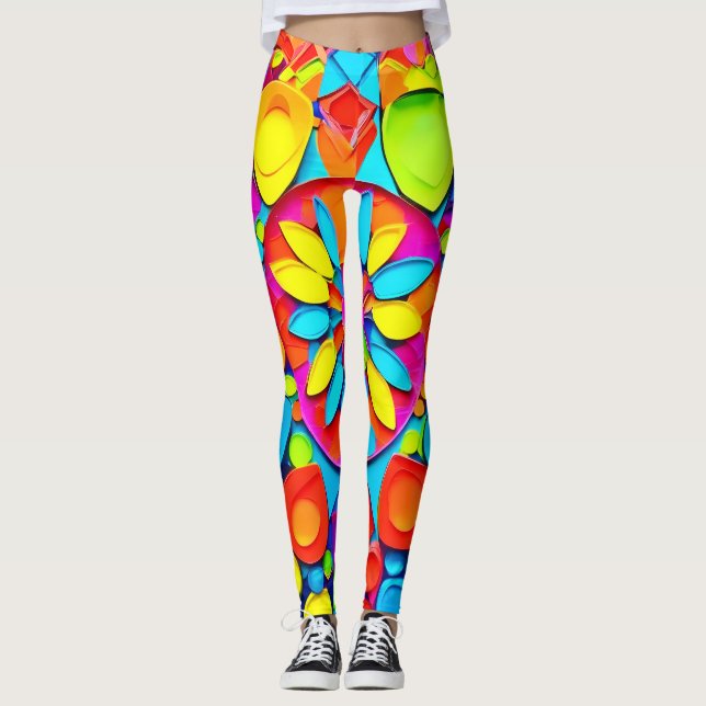 Leggings Oeuvre symphonique Kaleidoscope (Devant)