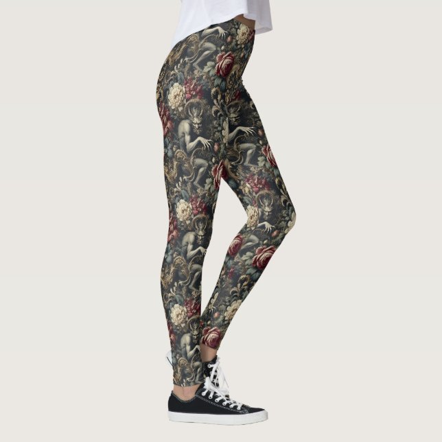 Leggings Offrez-nous de la décadence - gothique victorien (Droite)