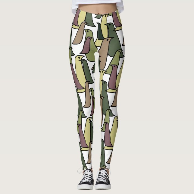 Leggings Oiseaux de Camouflage (Devant)