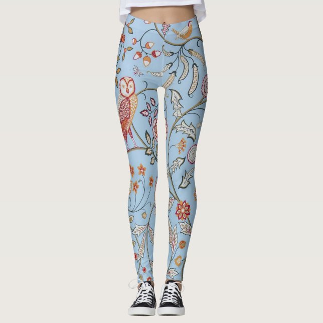 Leggings Oiseaux et fleurs, William Morris (Devant)