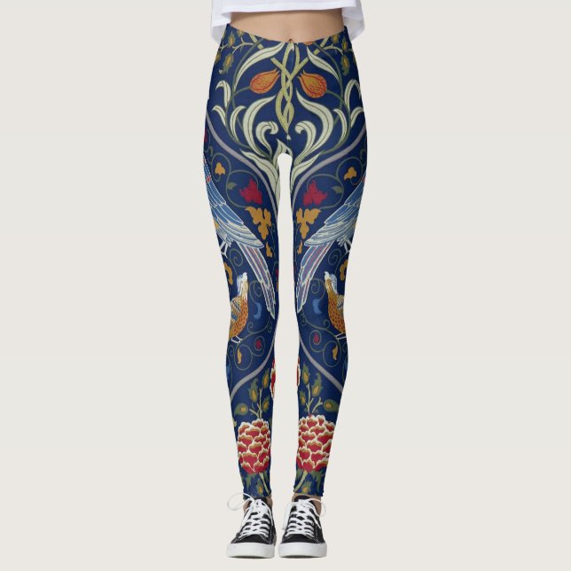 Leggings Oiseaux et fleurs, William Morris (Devant)