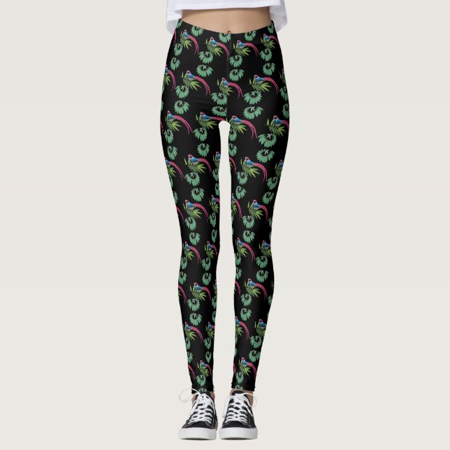 Leggings Oiseaux Joy Personnalisé (Devant)