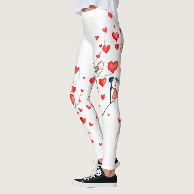 Leggings Oiseaux pour la Saint-Valentin (Gauche)