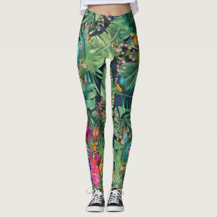 Leggings Oiseaux tropicaux du paradis