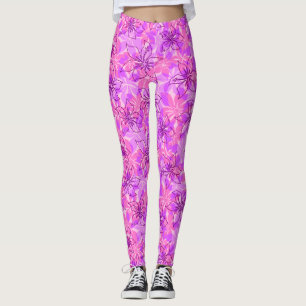 Leggings Olowalu Hibiscus Hawaiian Camo Floral