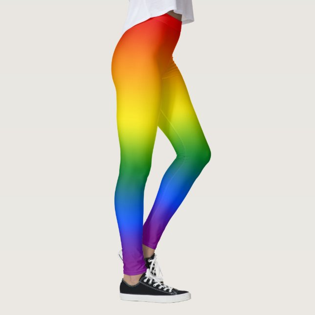 Leggings Ombre arc-en-ciel brillant (Droite)