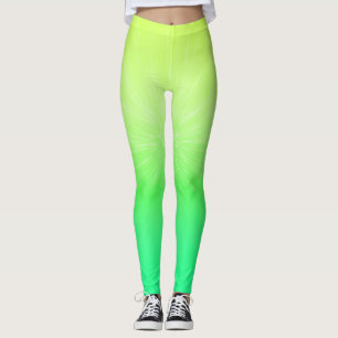 Leggings Ombre Chartreuse à Neon Green