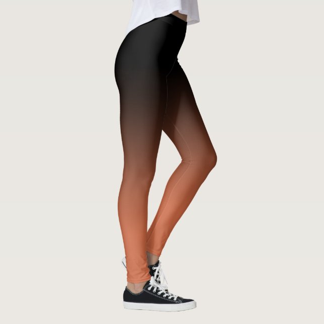 Leggings Ombre en terre cuite noire (Droite)