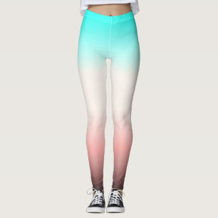 Leggings Ombre gris turquoise