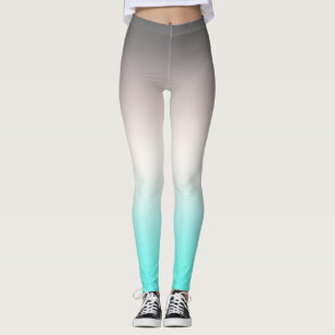 Leggings Ombre gris turquoise