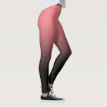 Leggings Ombre Noir Blush<br><div class="desc">Un motif simple et sombre,  couleur dégradé s'estompe du rose pâle au noir.</div>