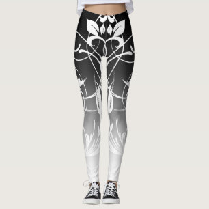 Leggings Ombre noir et blanc