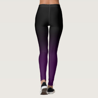 Leggings Ombre noir et pourpre Legginings