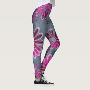 Leggings Ombre Parties scintillant rose chaud Éclats de mar