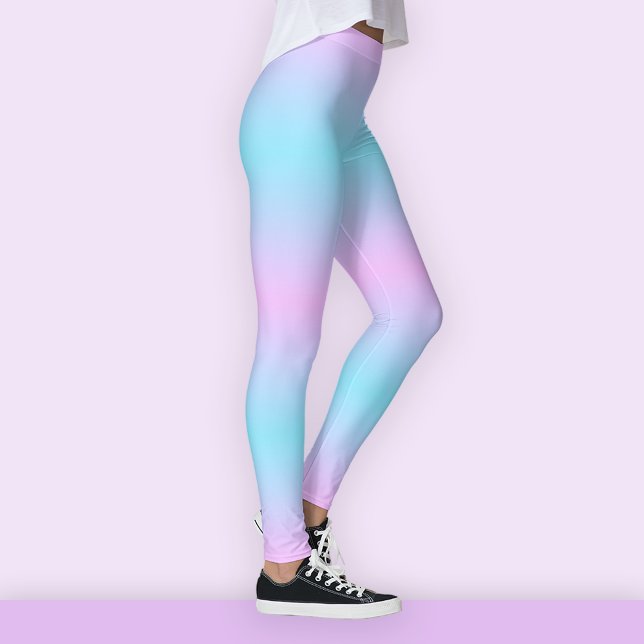 Leggings Ombré rose et turquoise (Créateur téléchargé)