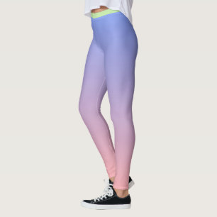 Leggings Ombre rose violet élégant