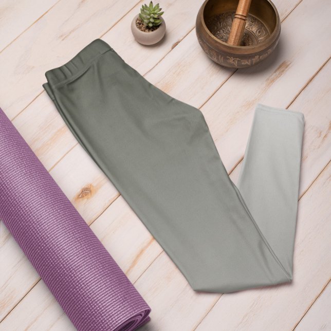 Leggings Ombre Trend Couleur Forêt foncée Gris Pastel Leggi (Créateur téléchargé)