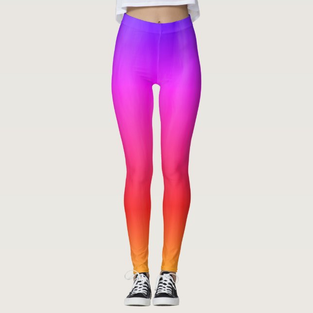 Leggings Ombré Tropical Sunset (Devant)