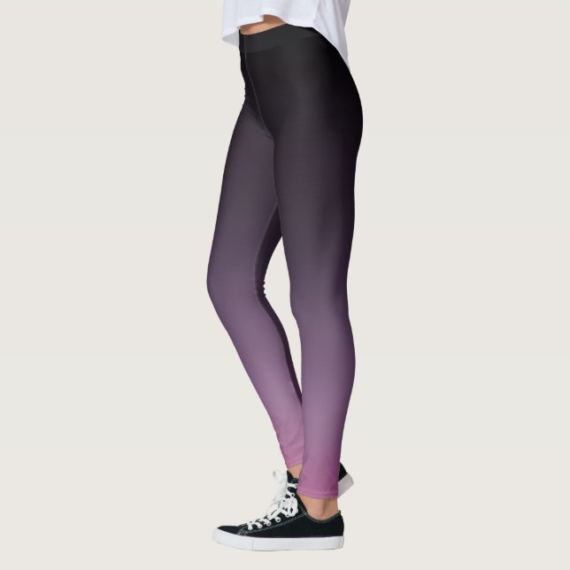 Leggings Ombre violet noir à lilac Fade (Gauche)